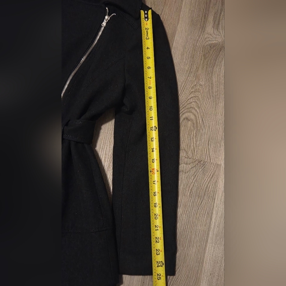 Guess Los Angeles Gray Full Zipper Peacoat Size XL - Picture 6 of 8
